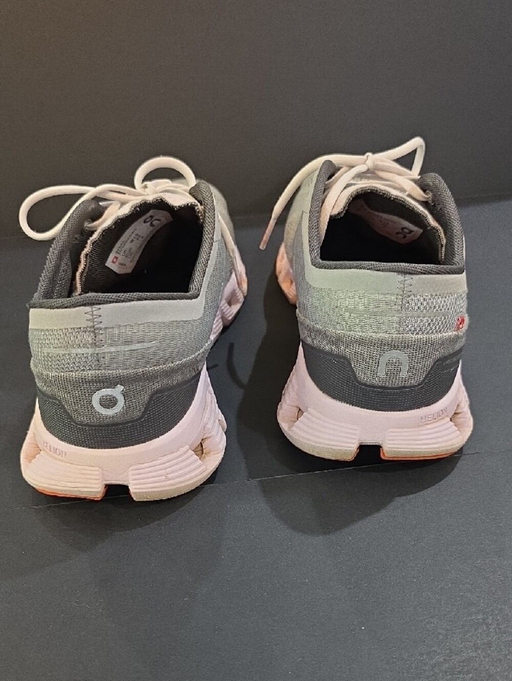 On Running Cloud X 2 Women's Athletic Shoes in Sage with Pink Accents Size 10 - Picture 10 of 13